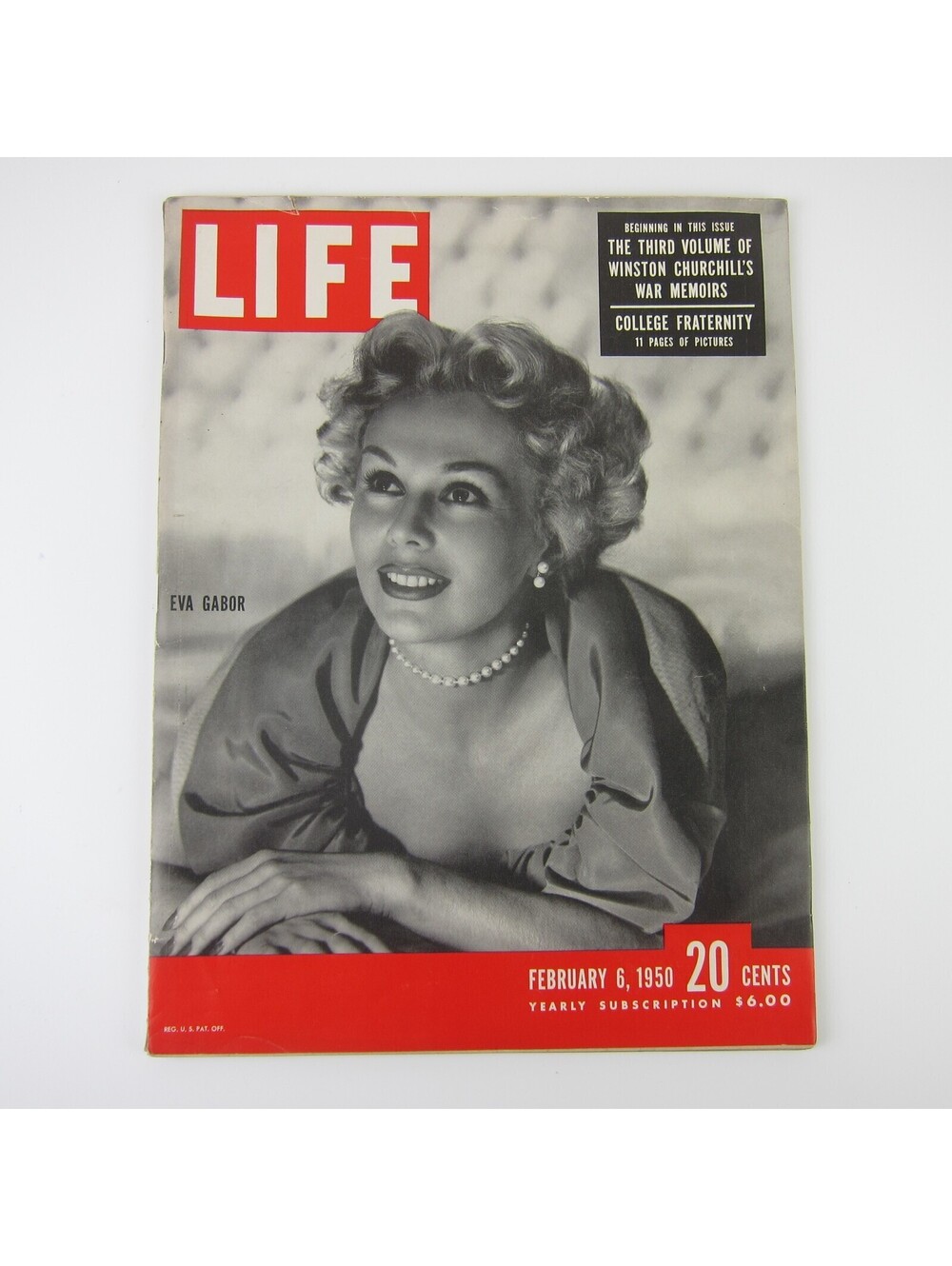 LIFE Magazine February 6 1950 Eva Gabor Cover Winston Churchill Memoirs Vintage